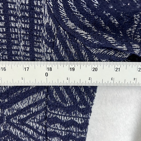 Lucky Brand Cardigan Sweater Size XL Navy Blue Knit Snap Front Long Sleeve EUC - Picture 11 of 12